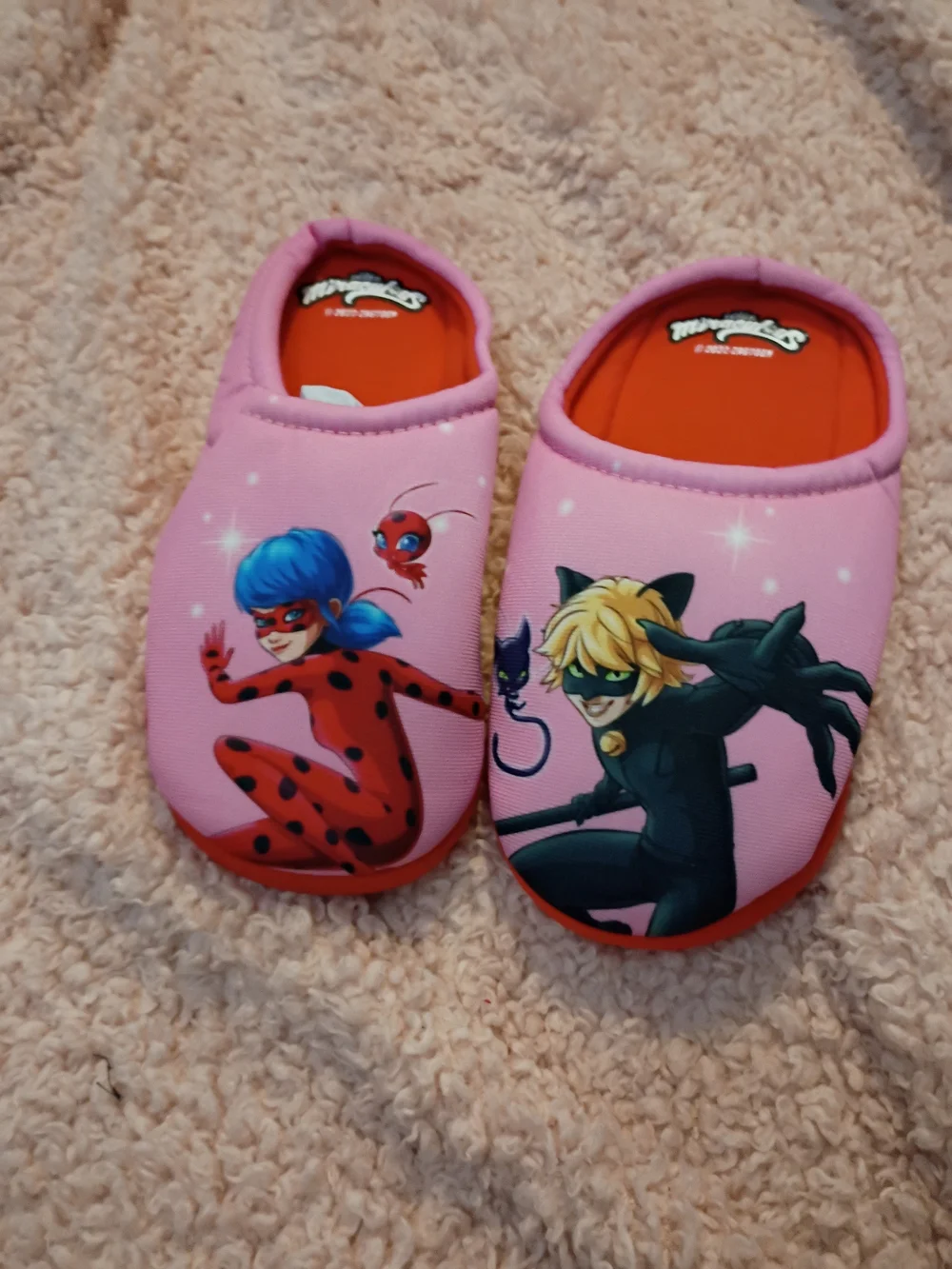 Miraculous Ladybug Pajama Nightgown & Slippers Set Girls Size 7/8 Slipper 13-1